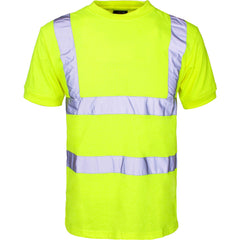 SuperTouch Work Hi Vis Viz Yellow Orange Black High Visibility Workwear T Shirt