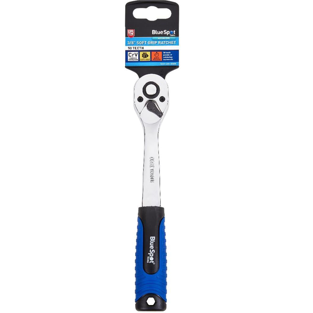 Bluespot Socket Reversible Head Ratchet Handle Quick Release 3/8" Tool