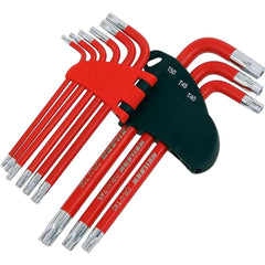 Neilsen 9pc Extra Long Tamperproof Offset Star Torx Allen Key Set T10–T50