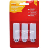 Amtech White Plastic Self Adhesive Strong Sticky Removable Wall Door Hooks