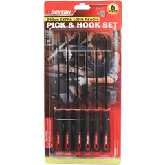 Dekton 6pc Hook And Pick Set Precision Tool O Ring Seal Removal Scraper 240mm