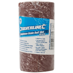 Silverline Aluminium Oxide Red Sanding Roll 40 60 80 120 180 240 Grit Sandpaper