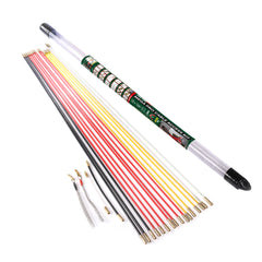 Dekton Mega Pro Cable Super Rod Kit 16m With Attachments Set Electrical Access