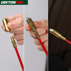 Dekton Mega Pro Cable Super Rod Kit 16m With Attachments Set Electrical Access