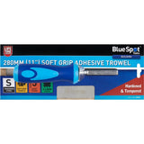 Bluespot 280mm 11" Soft Grip Adhesive Trowel 3x3 mm Notch Hardened Steel Blade