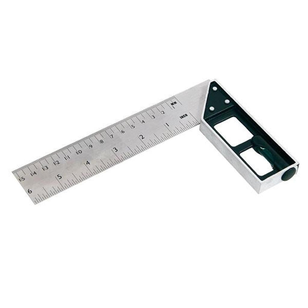 Neilsen Carpenters Right Angle Polished Try Steel Machinist Square 6" 150mm