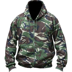 Kombat UK Mens Tactical Army Military Camouflage Hooded Zip Hoodie S - XXXL