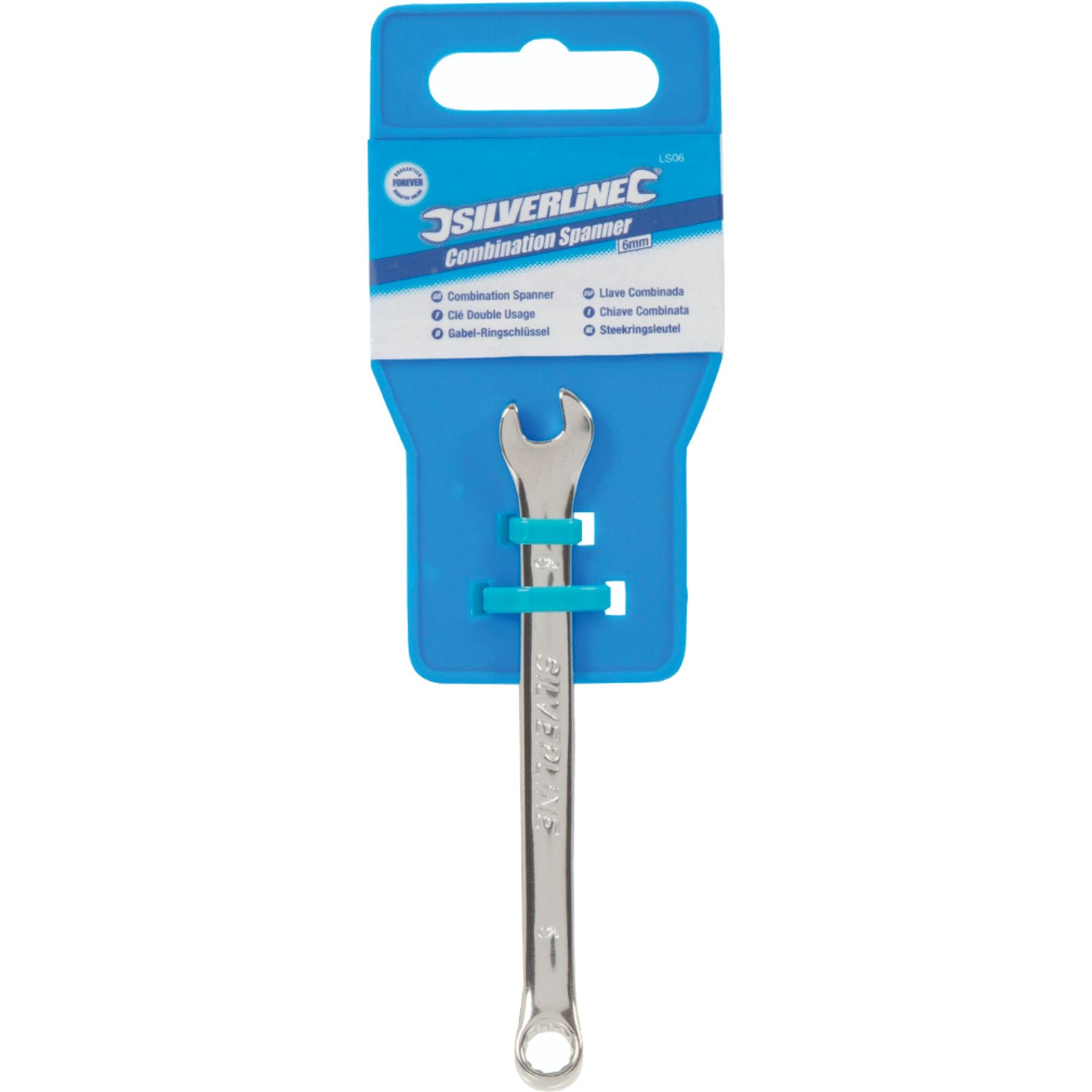 Silverline Polished Spanner Combination Fixed Head Wrench Metric 6mm - 32mm