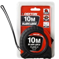 Dekton Tape Measure Hard Case Class 2 Imperial Metric Auto Lock 3, 5 7.5 Or 10m