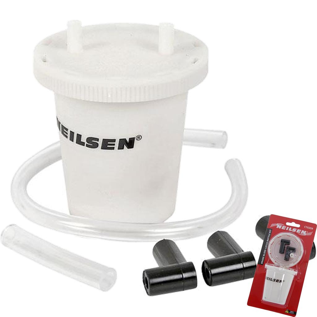 Neilsen Brake Clutch Vacuum Bleeder Pump Catch Bottle Bleeding Kit Set