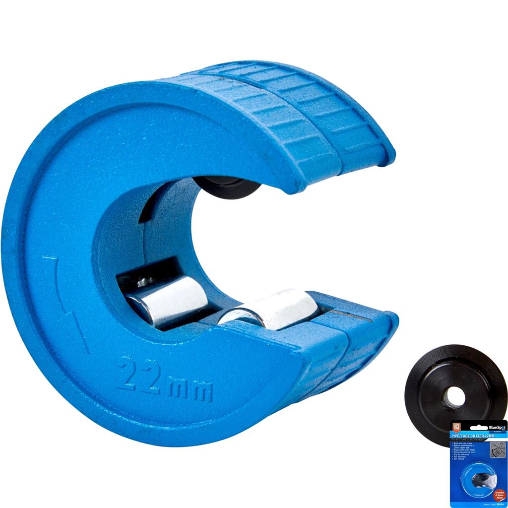 Bluespot Quick Rotary Copper Pipe Tube Cutter Slicer Plumbing Cutting 22mm