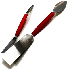 Toolzone 2pc Small Large Leaf And Square Trowel Set Finishing Pointing Tool