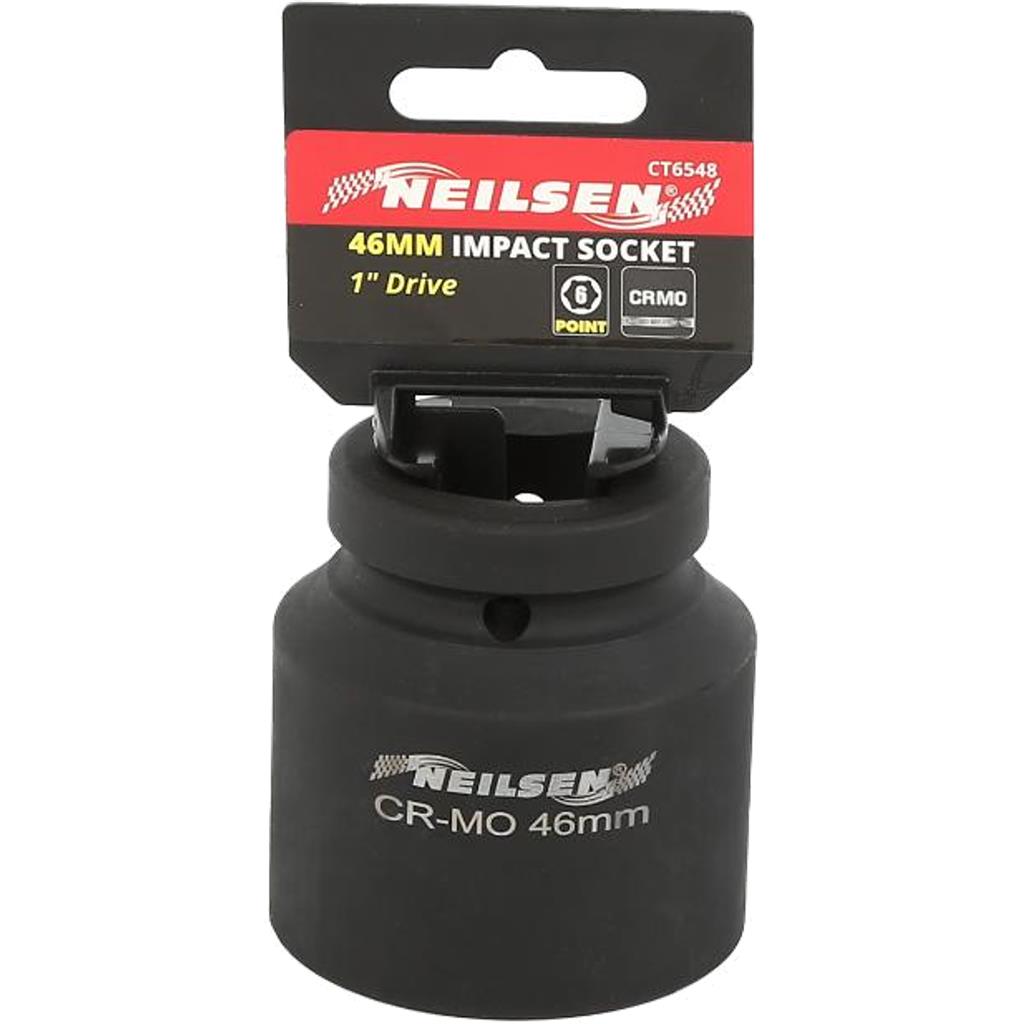 Neilsen 1" Drive Standard Shallow Square Metric Single Impact Socket 46mm