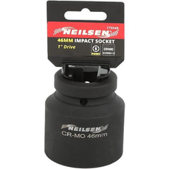 Neilsen 1" Drive Standard Shallow Square Metric Single Impact Socket 46mm