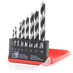 Dekton 8pc Carbon Steel Drill Set Metric Wood Plastic 3mm - 10mm 1/4"