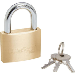 Bluespot 50mm Short Shackle Security Double Locking Brass Padlock & Keys Alike