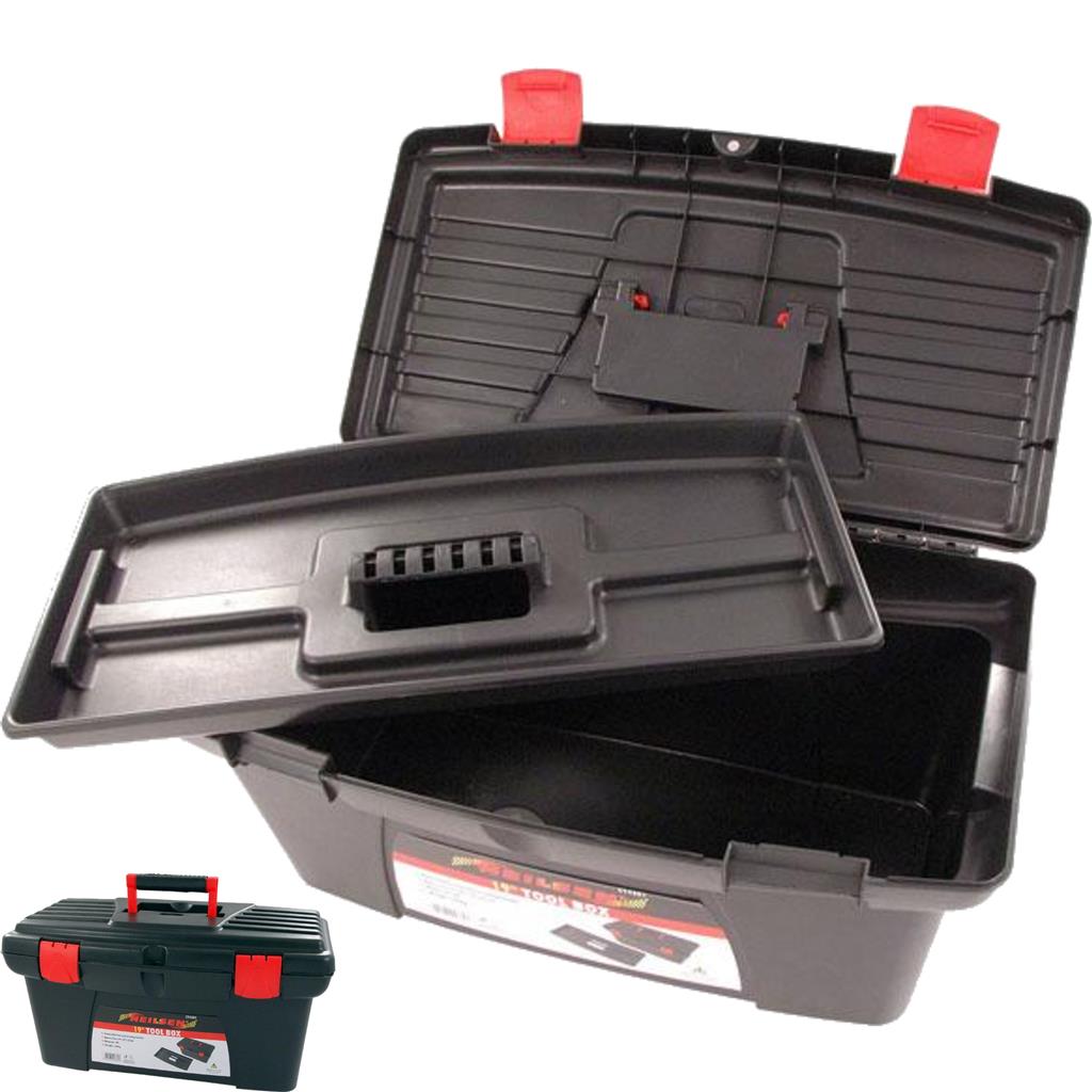 Neilsen Portable Compartment Storage Tool Box Cantilever Organiser Tray 19"