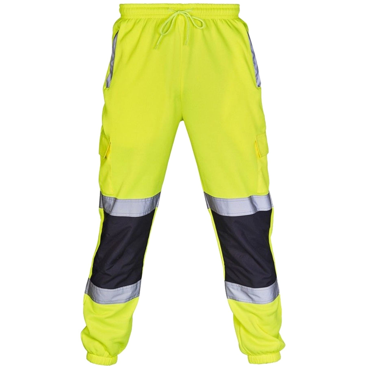 Supertouch Work Hi Vis Yellow Orange Visibility Joggers Jogging Bottoms Trousers