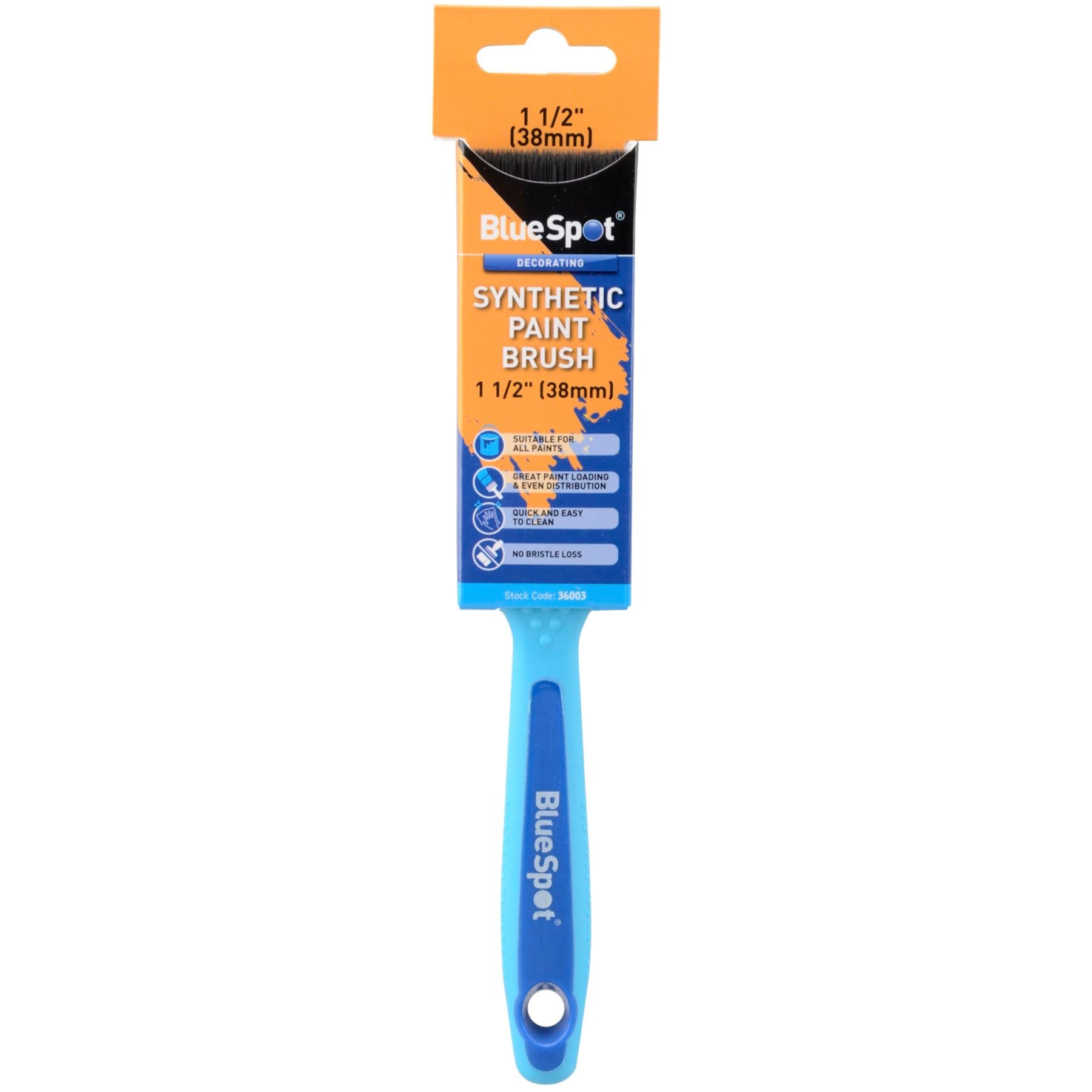 BlueSpot Synthetic Soft Grip Paint Brushes Decorating Fence DIY Brush 1" To 4"