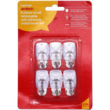Amtech White Plastic Self Adhesive Strong Sticky Removable Wall Door Hooks