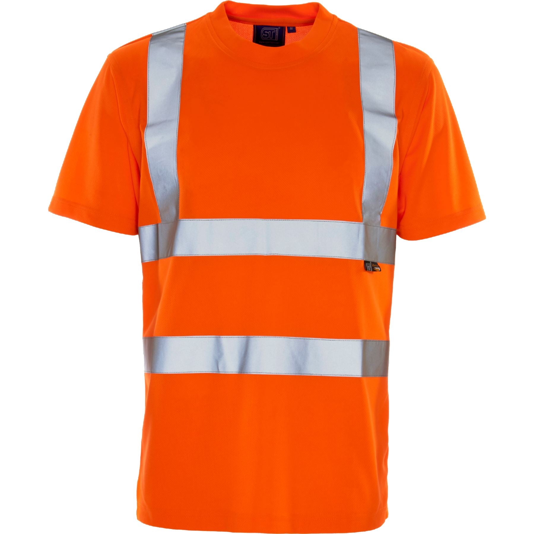 SuperTouch Work Hi Vis Viz Yellow Orange Black High Visibility Workwear T Shirt