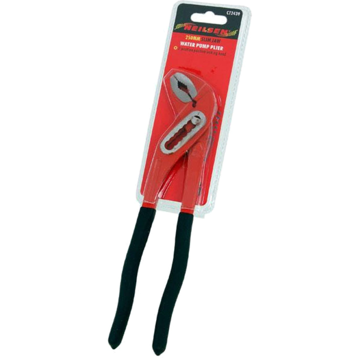 Neilsen Plumbers Adjustable Soft Grip Waterpump Pipe Wrench Pliers 7" - 12"