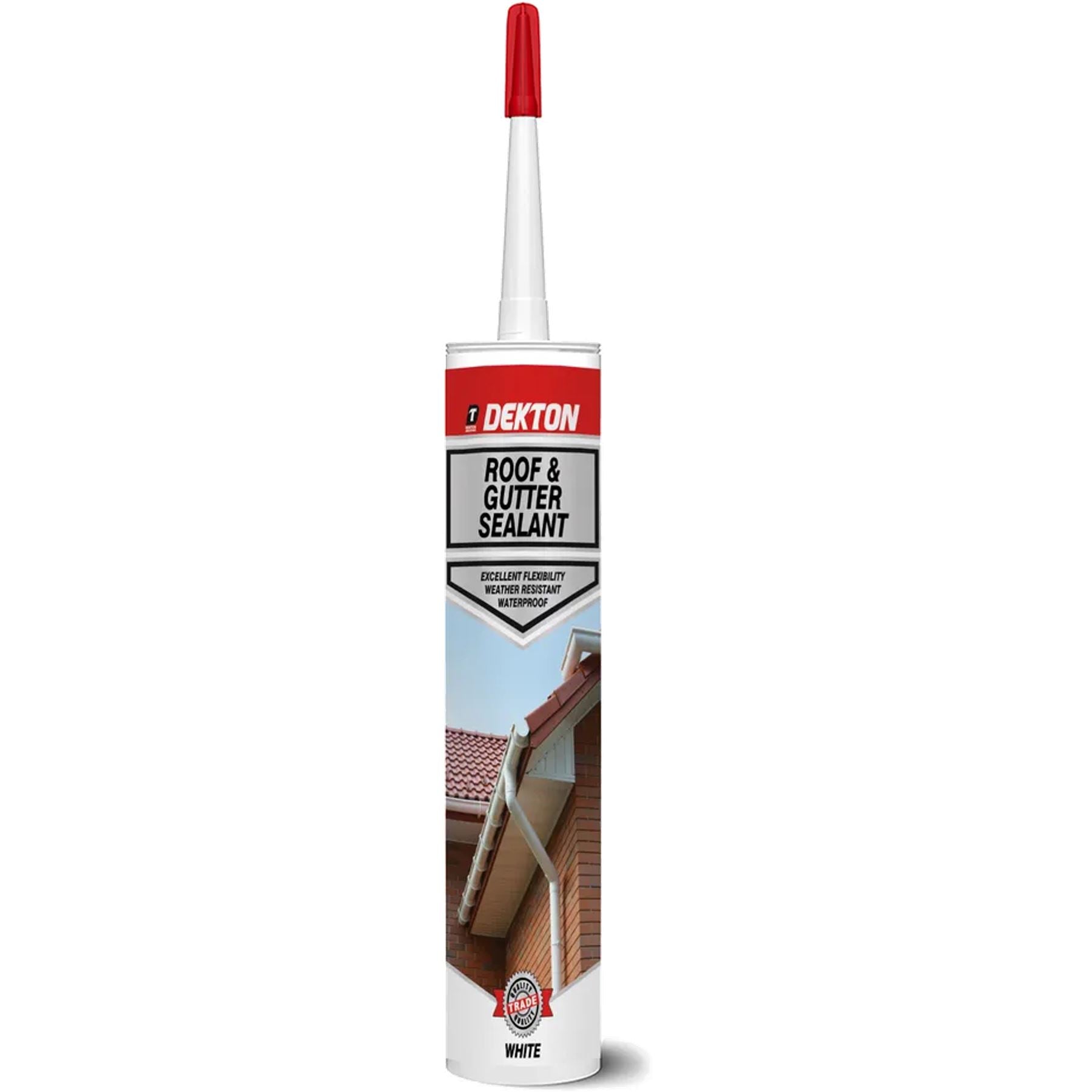 Dekton Roof & Gutter General Purpose Waterproof Silicone White Sealant