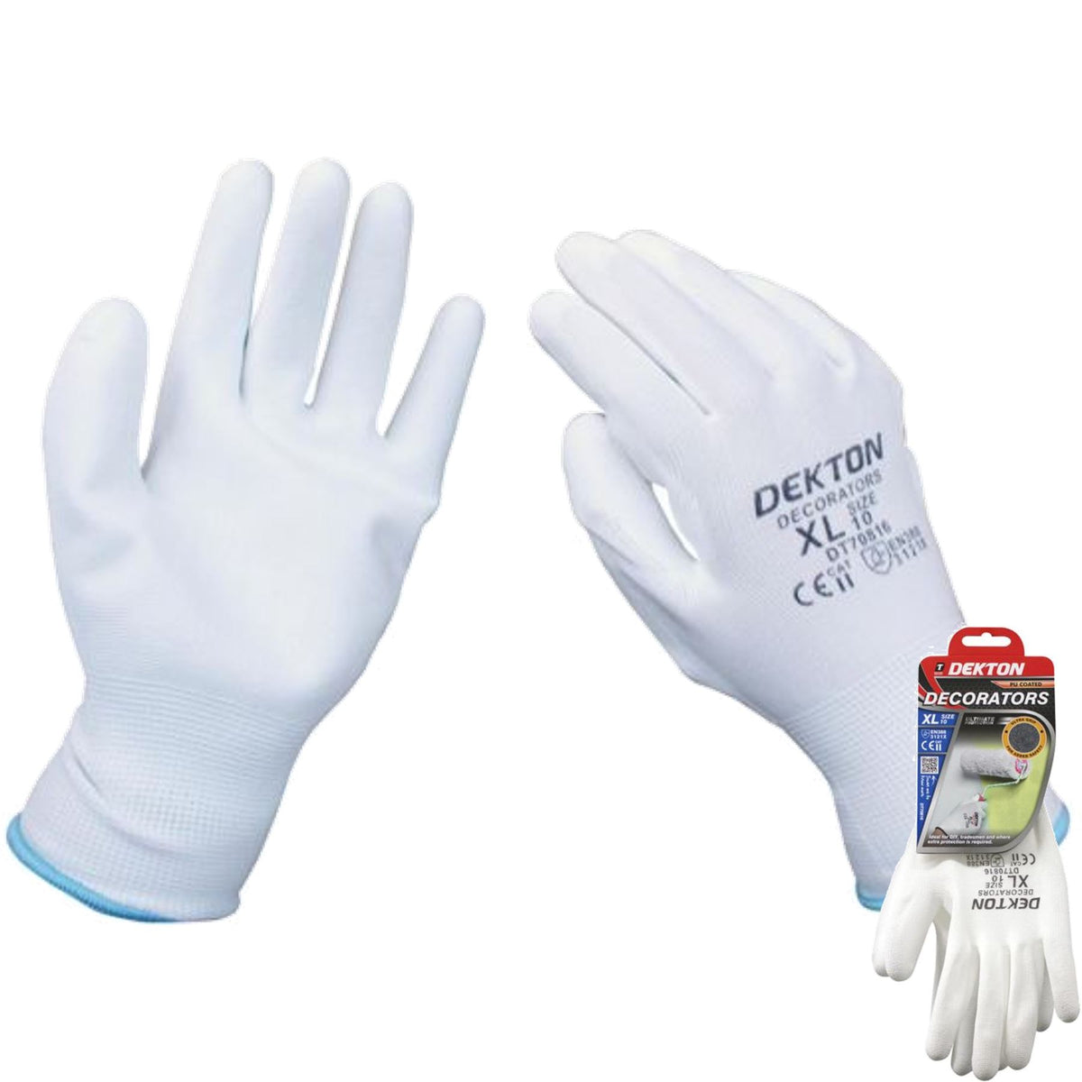 Dekton Decorators Pu Coated Work Working Gloves High Grip Glove 1pc 6pc Or 12pc