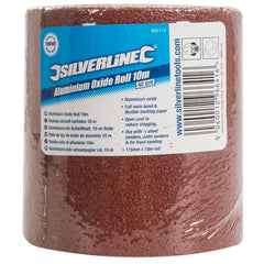 Silverline Aluminium Oxide Red Sanding Roll 40 60 80 120 180 240 Grit Sandpaper