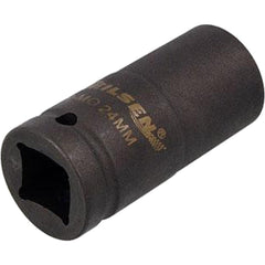 Neilsen 3/4" Drive Standard Deep Square Metric Single Impact Socket 24mm