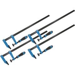 Neilsen 4pc F Clamps 600mm Wood Working Soft Grip Metal Heavy Duty Clamp 24"