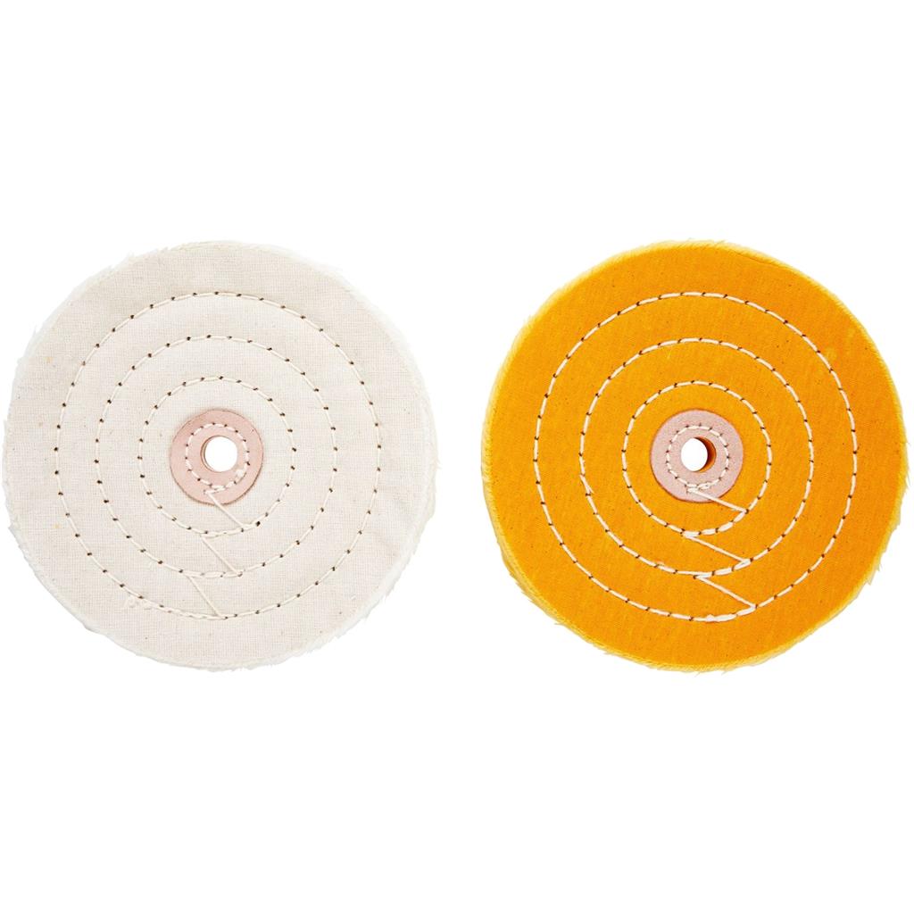 BlueSpot 2pc Cleaning Polishing Buffing Cloth Pad Mop Wheel Grinders Polishers