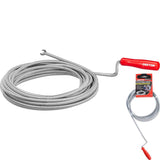 Bluespot 15ft Drain Waste Pipe Sink Cleaner Unblocker Spring Rod Toilet Plug