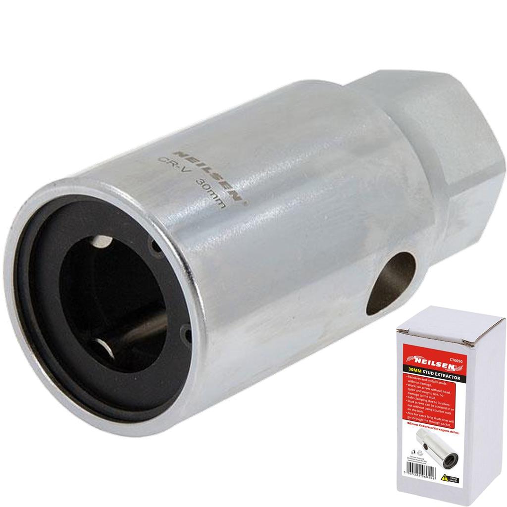 Neilsen 30mm Stud Extractor Remover Socket 3/4' Drive Broken Studs Tool