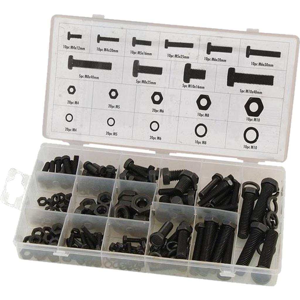 Neilsen 240pc Assorted DIY Workshop Hardware Storage Nut & Bolt Set