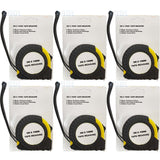 Toolzone 1pc 3pc 6pc Tape Measure Imperial Metric Scale Easy Lock 5m x 19mm