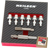 Neilsen 8pc Brake Caliper Bleed Nipple Thread Repair Insert Set M8