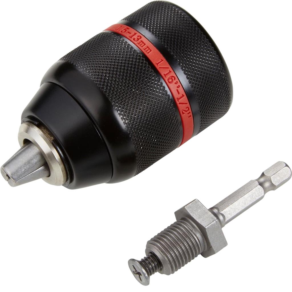 Bluespot DIY Drill Keyed Chuck Key Impact Driver Adaptor Kit Set 2mm - 13mm 1/2"