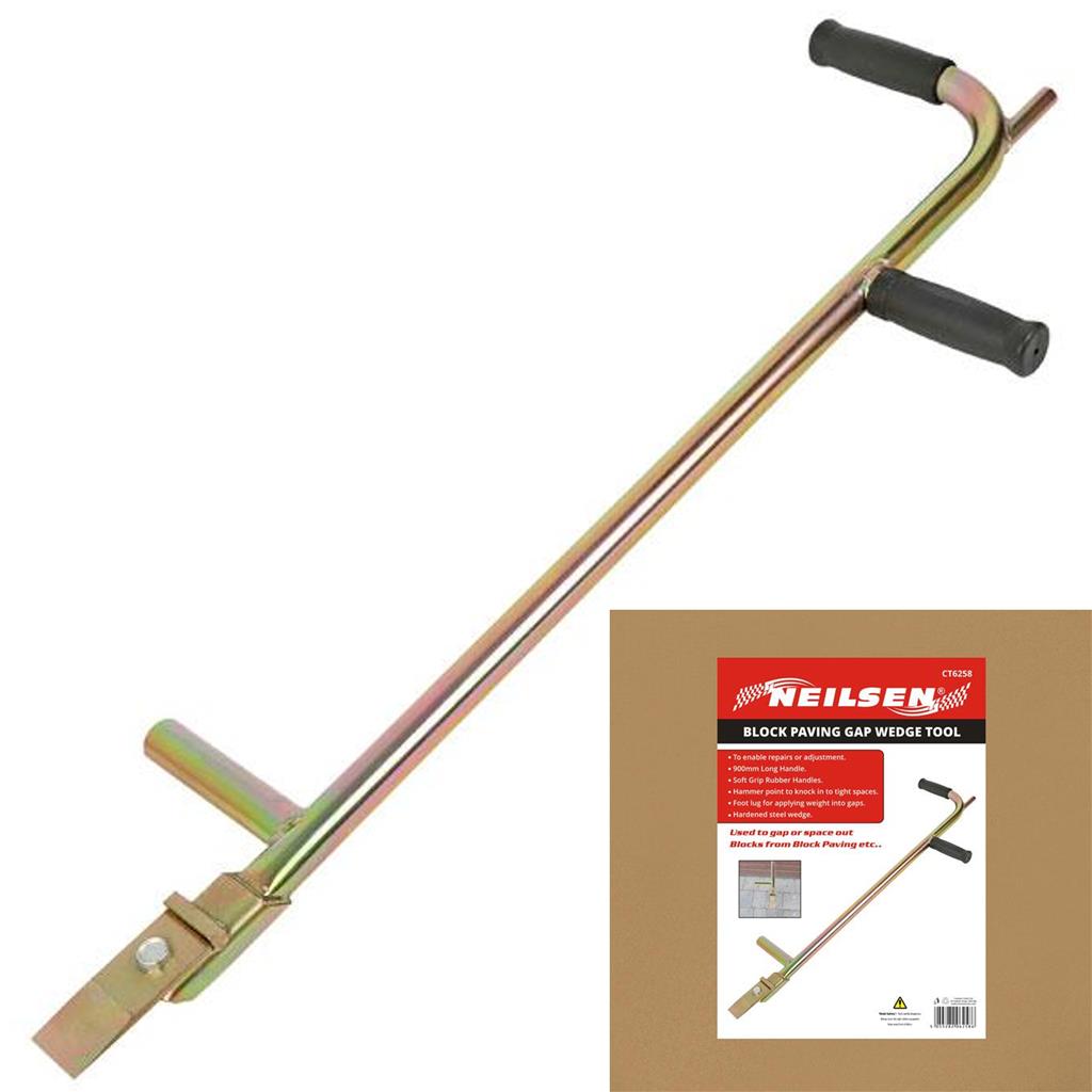 Neilsen Block Paving Gap Adjustment Spacer Wedge Soft Grip Tool 900mm