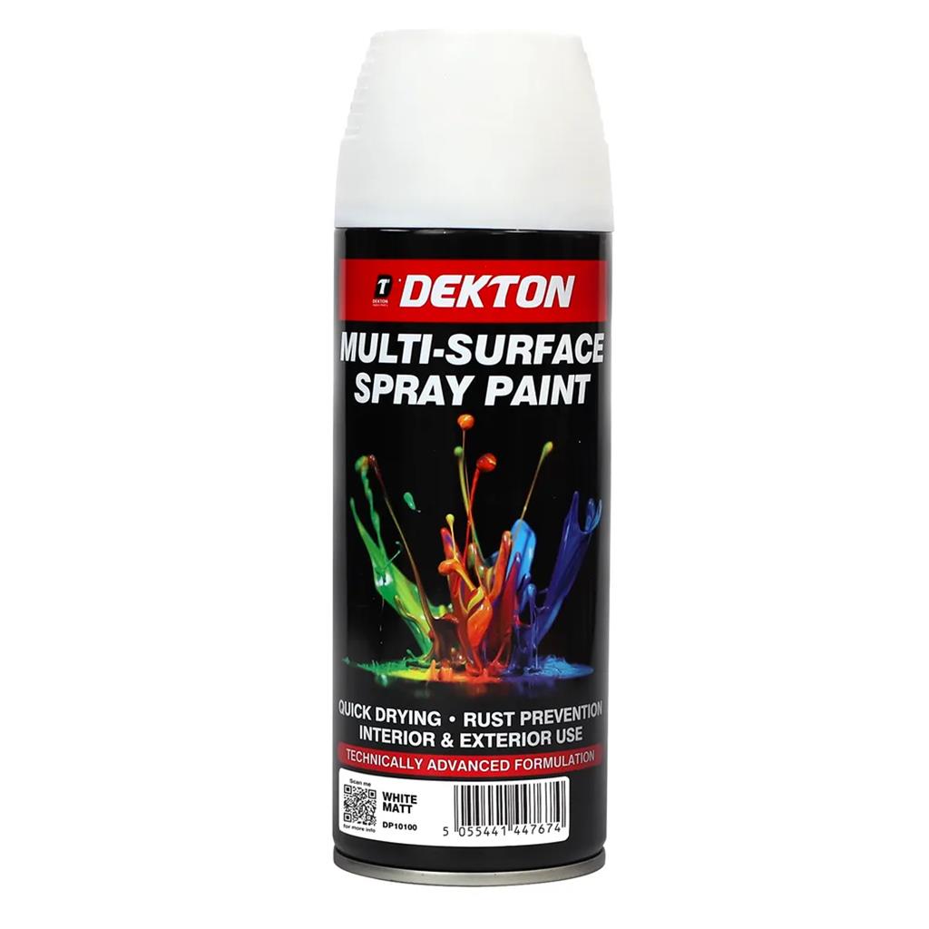 Dekton Multi Purpose Surface Spray Paint Matt Gloss Satin Metal Wood Plastic