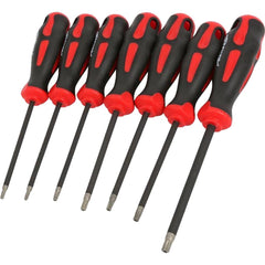 Neilsen 7pc Soft Grip Diamond Tipped Tamper Proof Star Screwdriver Set T10 - T40