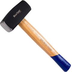 Bluespot 4lb Club Lump Stoning Hammer Hardened Steel Head Hickory Handle 1.8Kg