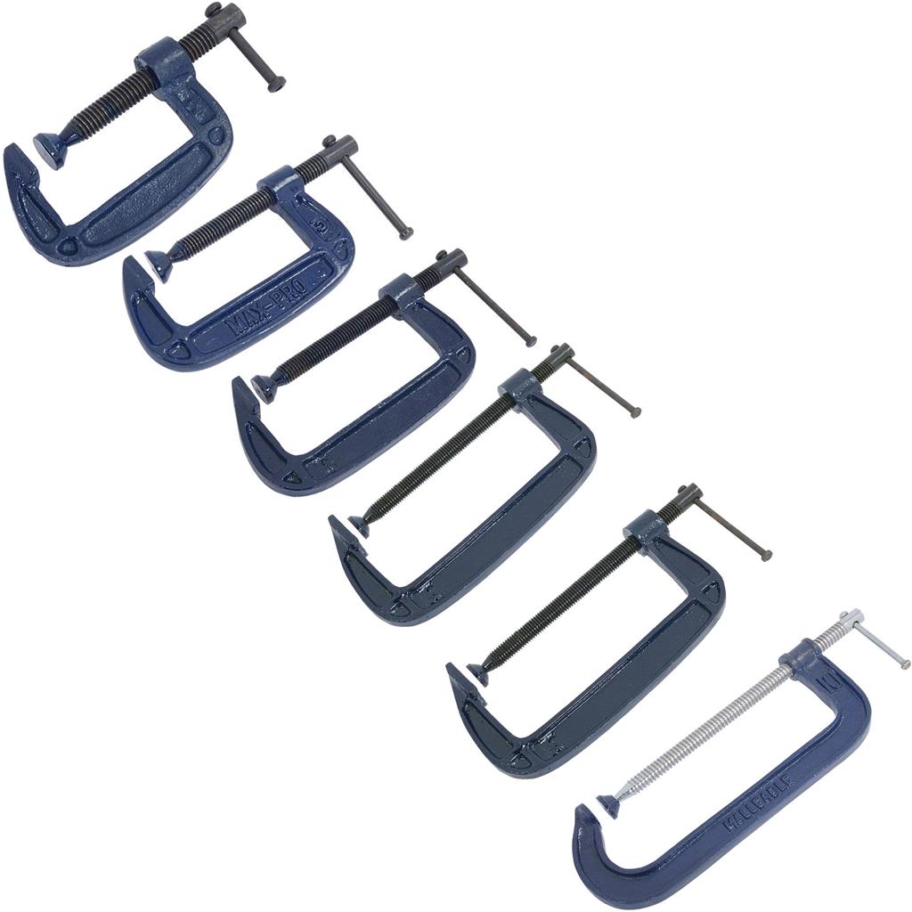 Neilsen G Clamp Cast Iron Clamps Wood Working Welding Tools 2" 3" 4" 6" 8" 10"