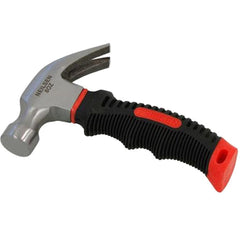 Neilsen 8oz Stubby Short Handle Claw Nail Hammer Soft Rubber Grip Tool