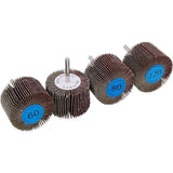 Neilsen 16pc Sanding Flap Wheel Disc Set For Drill 60 80 120 Grit Wood Metal