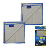 Goodyear 2pc Microfibre Dusting Car Cleaning Cloth Buffing Wash Absorbent