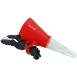 Neilsen 2pc Universal Oil Petrol Fuel Fluid Transfer Pouring Funnel Set