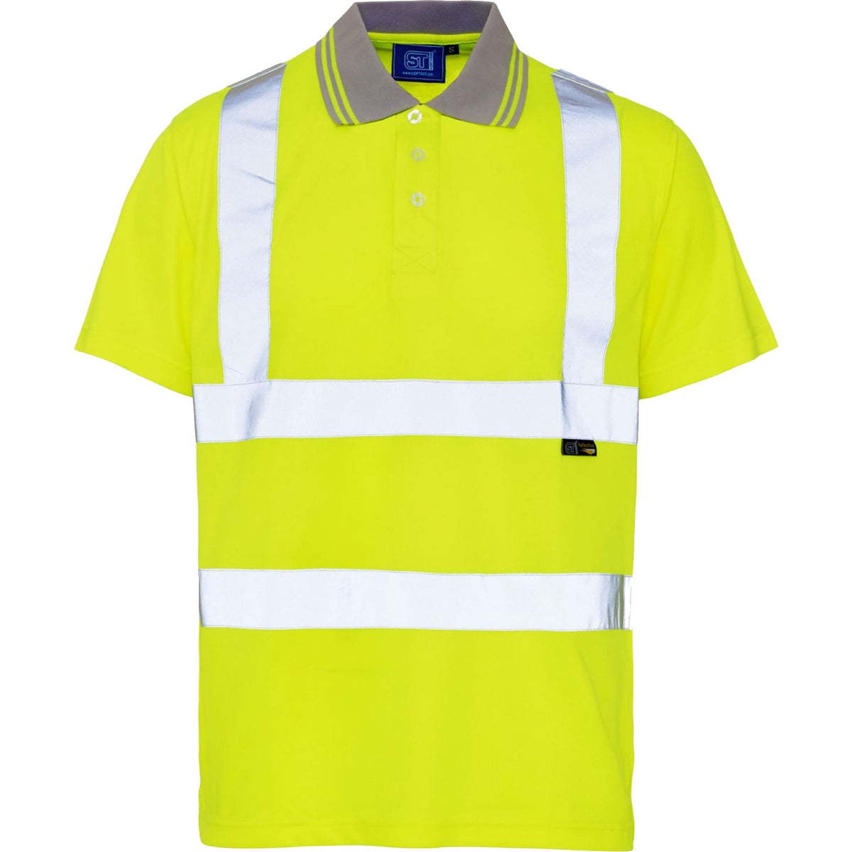 SuperTouch Work Hi Vis Viz Yellow Orange High Visibility Workwear Polo Shirt