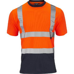 SuperTouch Work Hi Vis Viz Yellow Orange Black High Visibility Workwear T Shirt