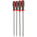 Neilsen 4pc Soft Grip Diamond Tipped Extra Long Star Screwdriver Set T15 - T30